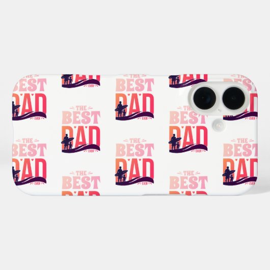 Coques Case-Mate iPhone Le Meilleur Papa du Monde (Verso (horizontal))