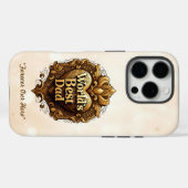 Coques Case-Mate iPhone "Le meilleur père du monde" (Verso (horizontal))