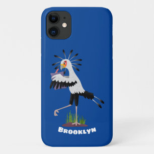 Case-Mate iPhone Case Le mignon secrétaire oiseau écrire des notes dessi