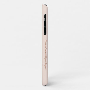 Case-Mate iPhone Case Le minimaliste moderne Pastel Pink et cuivre