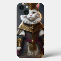 "Le Monarque Majestic : Le Chat Blanc Regal à Robe