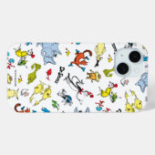 Coques Case-Mate iPhone Le monde de Dr Seuss Pattern (Verso (horizontal))