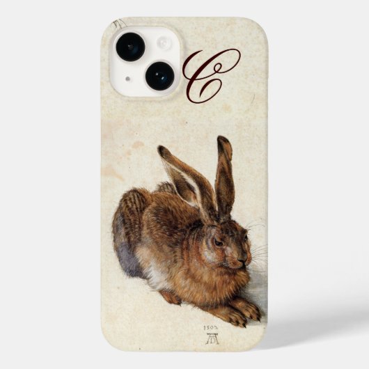 Coques Case-Mate iPhone LE MONogramme DU RABBIT ( Jeune Lièvre ) (Verso)