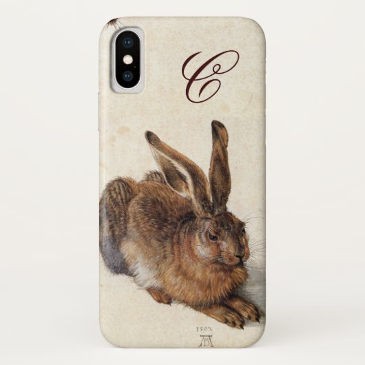 Coques Case-Mate iPhone LE MONogramme DU RABBIT ( Jeune Lièvre ) (Dos)