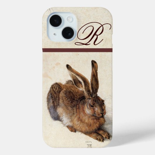 Coques Case-Mate iPhone LE MONogramme DU RABBIT ( Jeune Lièvre ) (Verso)