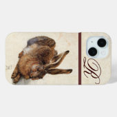 Coques Case-Mate iPhone LE MONogramme DU RABBIT ( Jeune Lièvre ) (Verso (horizontal))
