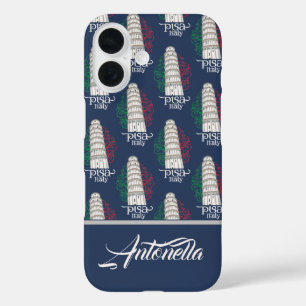Coques iPhone 16 Le Monument Italien Iconique Nom Personnalisé
