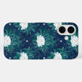 Coques Case-Mate iPhone Le Motif blanc Lotus Midnight Lotus (Verso (horizontal))