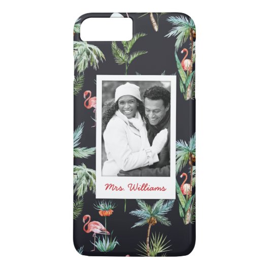 Coques Case-Mate iPhone Le motif | de paume d'aquarelle ajoutent votre (Dos)
