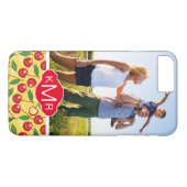 Coques Case-Mate iPhone Le motif mignon | de cerise ajoutent votre photo (Dos (Horizontal))