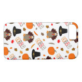 Coques Case-Mate iPhone Le motif mignon de thanksgiving avalent donnent (Dos (Horizontal))