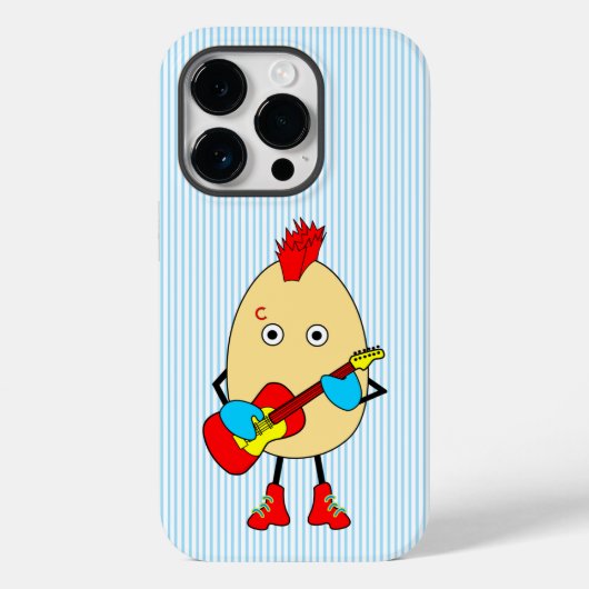 Coques Case-Mate iPhone Le musicien de rock Egghead (Verso)