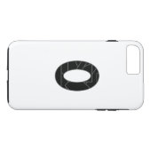 Coques Case-Mate iPhone Le nombre zéro (0) en noir (Dos (Horizontal))