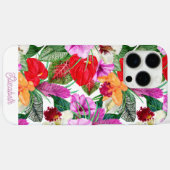 Coques Case-Mate iPhone Le paradis côtier personnalisé fleurit Coque-Mate (Verso (horizontal))