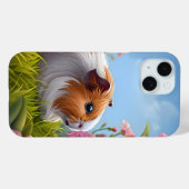 Coques Case-Mate iPhone Le paradis des fleurs roses du cochon de Guinée (Verso (horizontal))