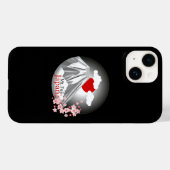 Coques Case-Mate iPhone Le paysage Abstrait du mont Fuji (Verso (horizontal))