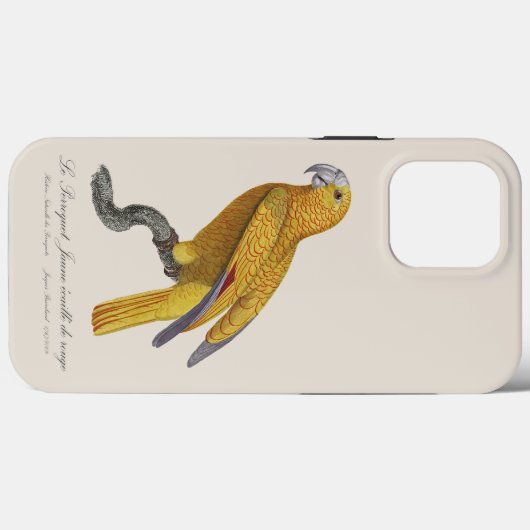 Coques Case-Mate iPhone Le Perroquet Jaune ecaille de rouge (Verso (horizontal))