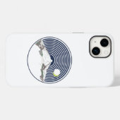 Coques Case-Mate iPhone Le pic de neige la nuit (Verso (horizontal))