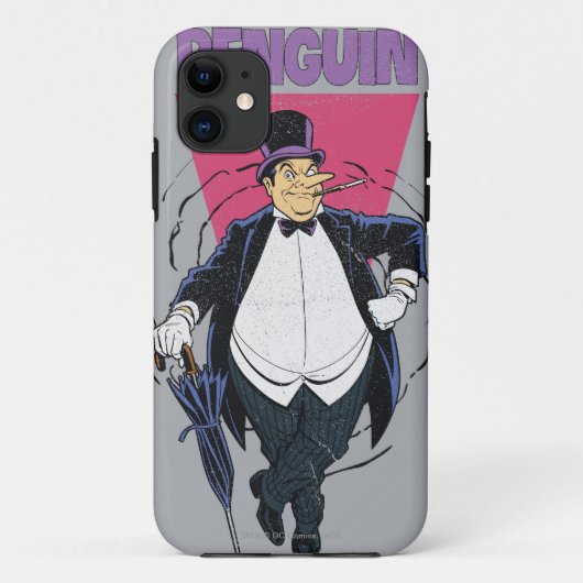 Coques Case-Mate iPhone Le pingouin - Graphisme en détresse (Dos)