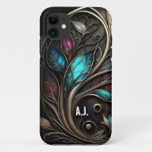Coques Case-Mate iPhone Le plaisir de l'art métallique (Dos)