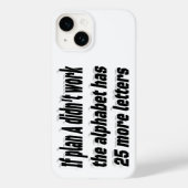 Coques Case-Mate iPhone Le Plan N'A Pas Fonctionné Citation Motivationnell (Verso)