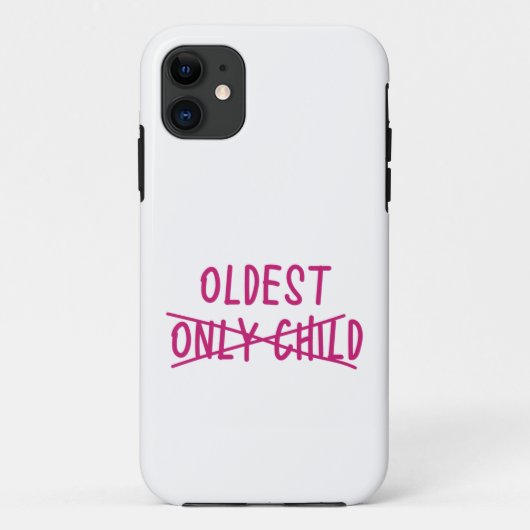 Coques Case-Mate iPhone Le plus âgé avec un seul enfant traversé (Dos)