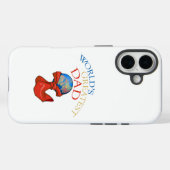 Coques Case-Mate iPhone Le plus grand papa du monde (Verso (horizontal))