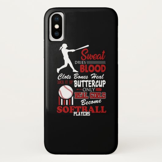 Coques Case-Mate iPhone Le poison de Real Girls Become Softball (Dos)