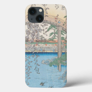 iPhone 13 Case Le pont avec des glycines ou Kameido Tenjin