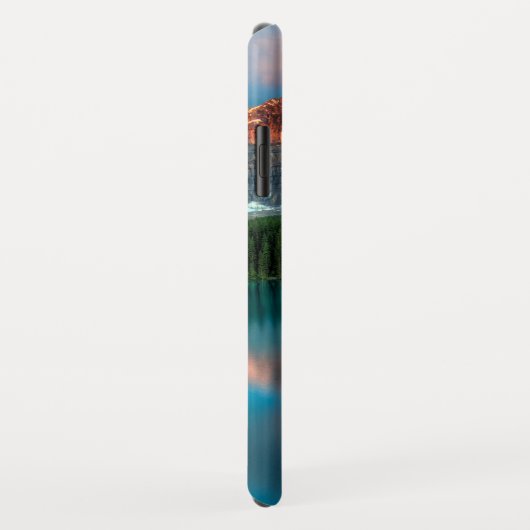 Coques Case-Mate iPhone Le reflet des pics du lac (Dos/Droite)