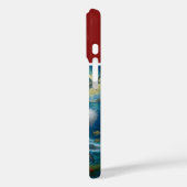 Coques Case-Mate iPhone le requin de noël déguisé - vibes côtières (Verso / Gauche)