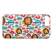Coques Case-Mate iPhone le rétro lion mignon badine l'illustration (Dos (Horizontal))