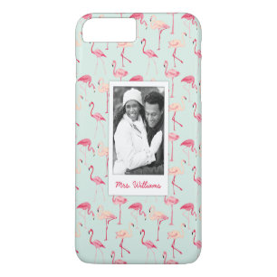 Coque Case-Mate Pour iPhone Le rétro motif de Flamant rose ajoutent votre