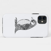 Coques Case-Mate iPhone Le Roi artistique pingouin Zendoodle (Dos (Horizontal))