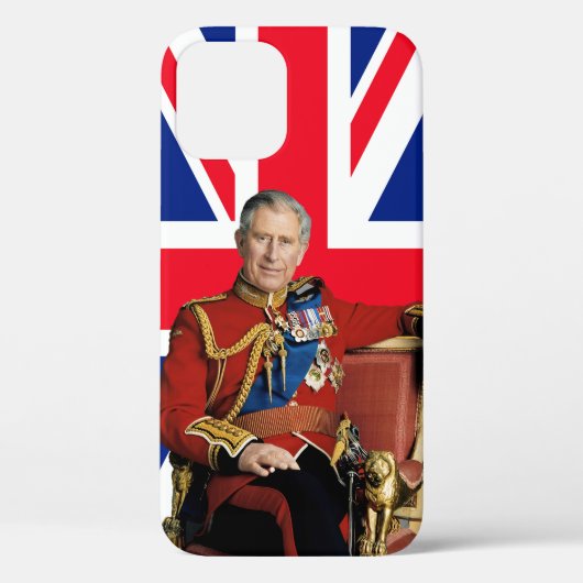 Coques Case-Mate iPhone Le roi Charles III avec drapeau britannique (Verso)