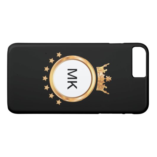 Coques Case-Mate iPhone Le Roi Of Bling Monogram (Dos (Horizontal))