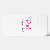 Coques Case-Mate iPhone Le Rose Est Ma Couleur Mignonne Citation Fille (Verso (horizontal))
