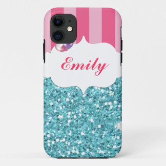 Case-Mate iPhone Case Le rose et l'Aqua gardent le calme et miroitent