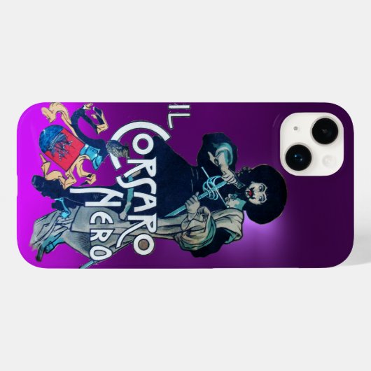 Coques Case-Mate iPhone LE ROSE NOIR pourpre (Verso (horizontal))