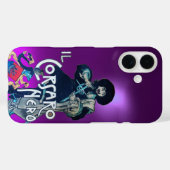 Coques Case-Mate iPhone LE ROSE NOIR pourpre (Verso (horizontal))