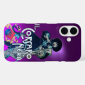 Coques Case-Mate iPhone LE ROSE NOIR pourpre (Verso (horizontal))