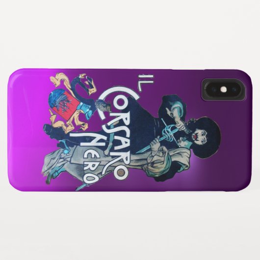 Coques Case-Mate iPhone LE ROSE NOIR pourpre (Dos (Horizontal))