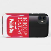 Coques Case-Mate iPhone Le rouge gardent le cas calme de l'iPhone 5 de (Dos (Horizontal))