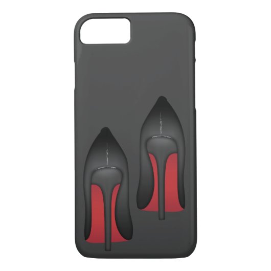 Coques Case-Mate iPhone Le rouge simple base des talons hauts de (Dos)