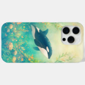 Coques Case-Mate iPhone Le royaume des baleines d'Orca (Verso (horizontal))