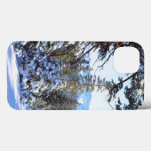 Coques Case-Mate iPhone Le sapin rouge couvert de neige dans la Haute Sier (Verso (horizontal))