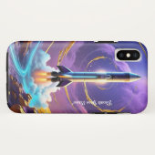Coques Case-Mate iPhone "Le Saut Doré de la Gravité" (Dos (Horizontal))