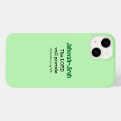 Coques Case-Mate iPhone Le Seigneur Fournira La Bible Verse Vert Lumière (Verso (horizontal))