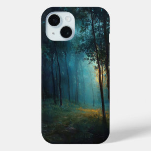 Coque Pour iPhone 15 Le Seuil Doré : Une Étude du Clair de Lune et Sha