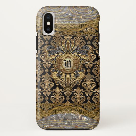 Coques Case-Mate iPhone Le Shantesa Joli Monogramme baroque (Dos)